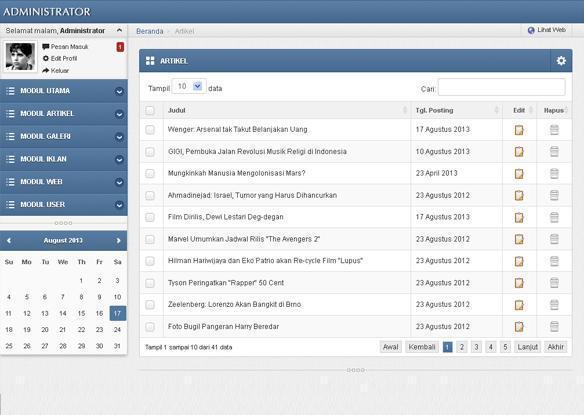 Download source code website portal berita