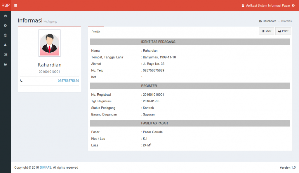 Source Code Aplikasi Sistem Informasi Pasar berbasis Web