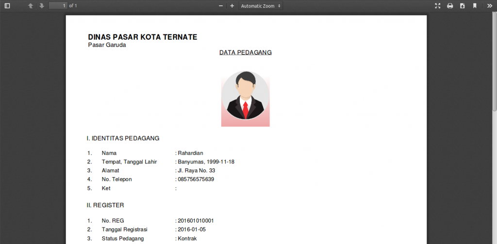 Source Code Aplikasi Sistem Informasi Pasar berbasis Web