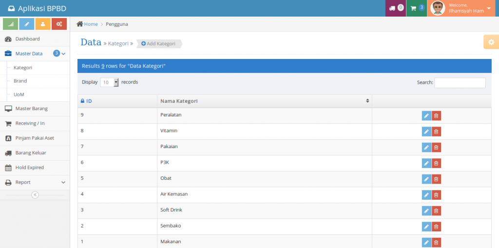 Source Code Sistem Informasi Logistik berbasis Web