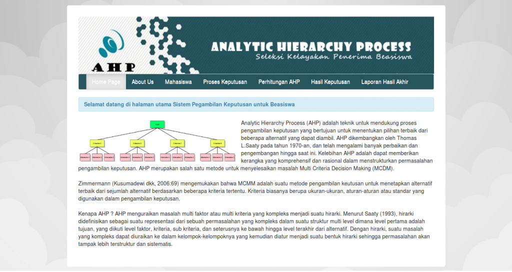 Source Code Aplikasi AHP dengan PHP dan MySQL