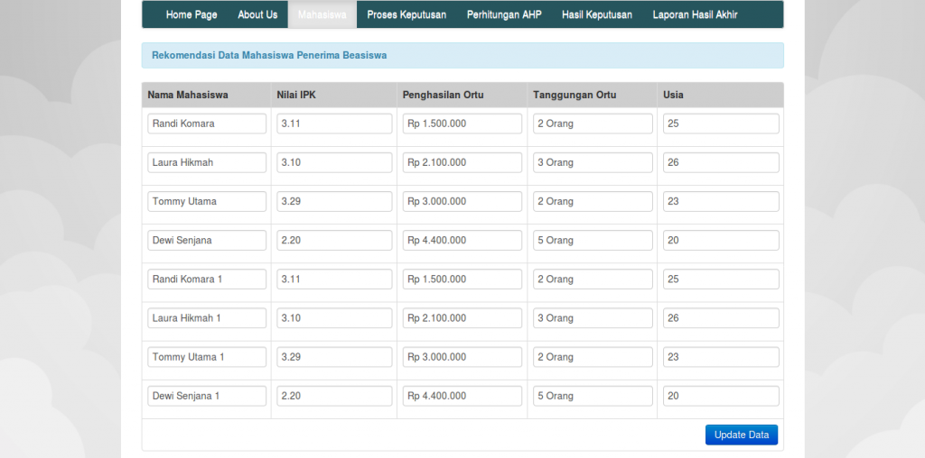 Source Code Aplikasi AHP dengan PHP dan MySQL