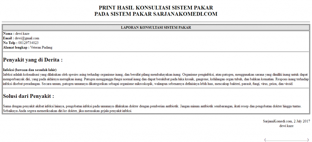 Source Code Aplikasi Sistem Pakar dengan teknik Forward Chaining