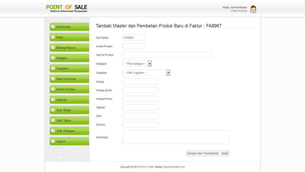 Source Code Aplikasi minimarket berbasis web