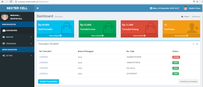 Source code aplikasi penjualan pulsa dengan codeigniter