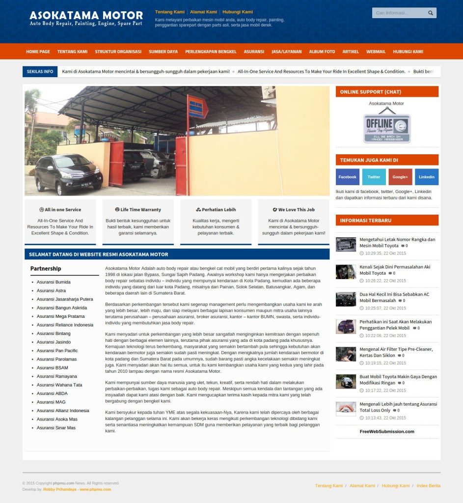 Source code web company profile, Source code web company profile dengan php dan mysql, Source code web profil perusahaan