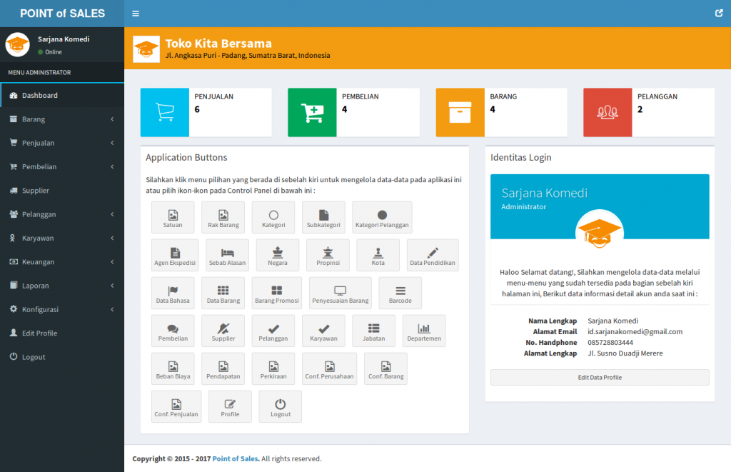 source code aplikasi point of sale dengan codeigniter 3, source code aplikasi kasir dengna codeigniter, source code aplikasi penjualan dengan codeigniter