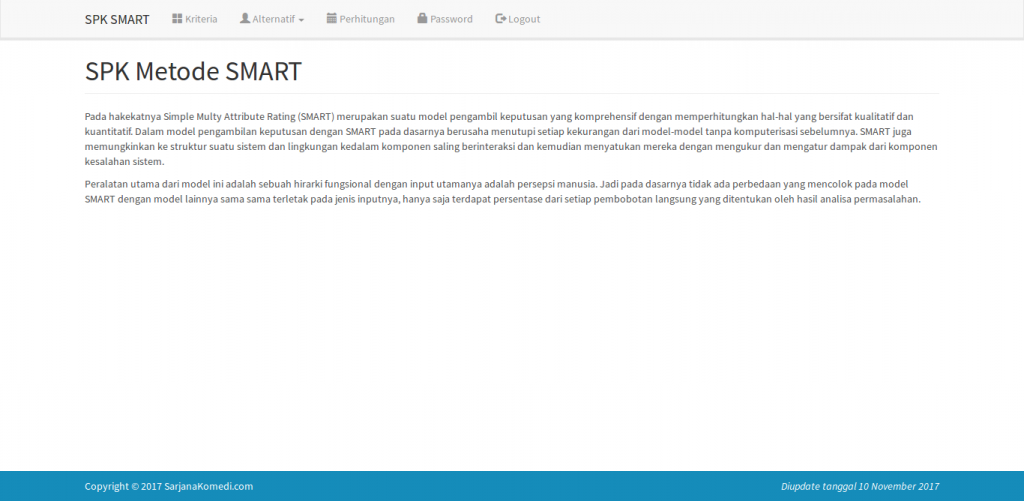 source code spk metode smart, source code sistem pendukung keputusan metode smart, source code aplikasi sistem pendukung keputusan metode smart, source code aplikasi spk metode smart, source code sistem pendukung keputusan metode simple multi attribute rating, berbasis web, dengan php mysql