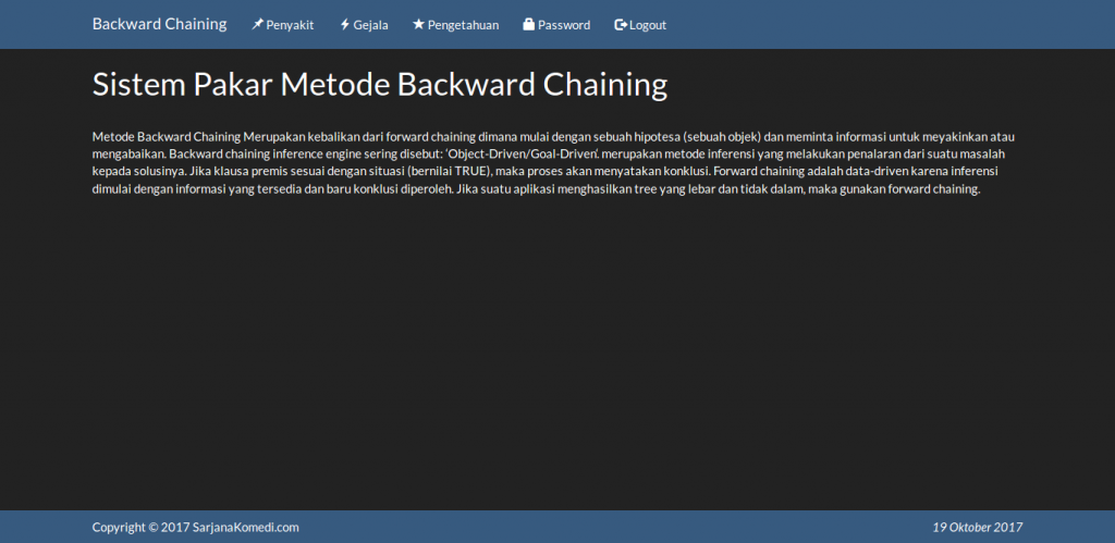 source code sistem pakar metode backward chaining, source code aplikasi sistem pakar metode backward chaining, source code sistem pakar backward chaining