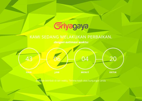 Halaman Maintenance website Ecommerce