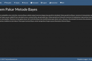 Download source code sistem pakar metode bayes dengan php
