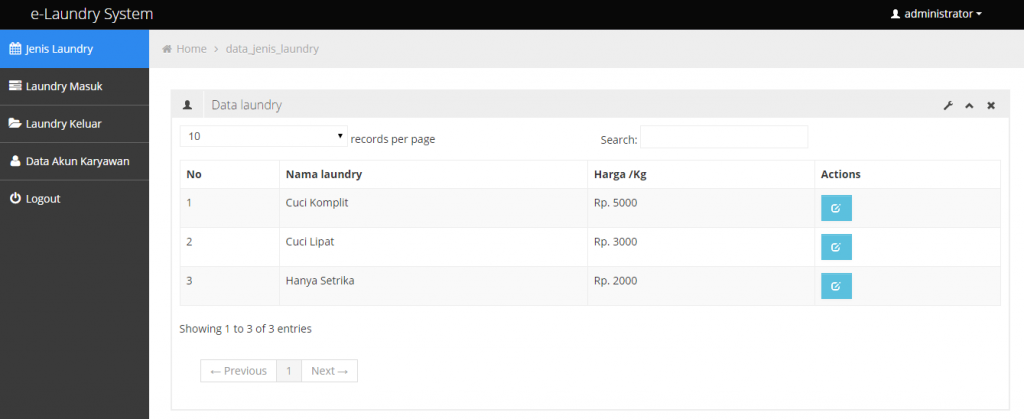 Source Code Aplikasi Laundry