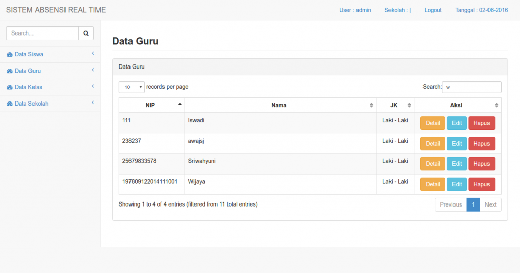 Source Code Aplikasi Absensi