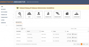 Download source code Aplikasi Manajemen Cash dan Kredit Motor berbasis Web