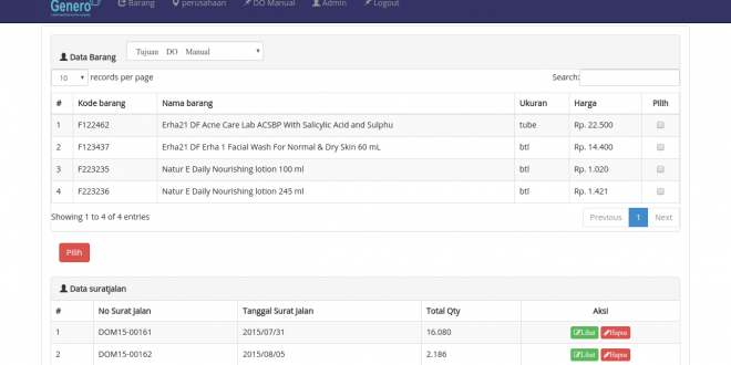 Source Code Aplikasi Delivery Order