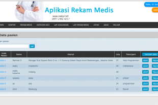 Source Code Aplikasi Rekam Medis
