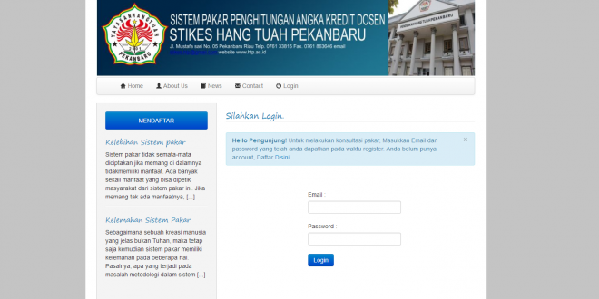 Download source code aplikasi sistem pakar perhitungan angka kredit dosen