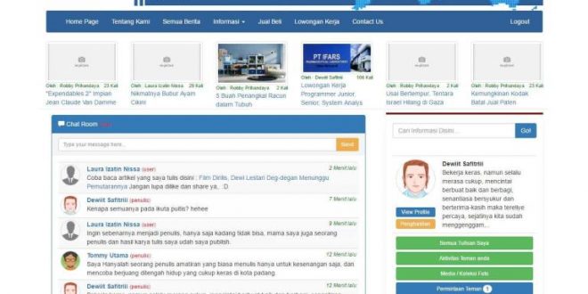 Source code web komunitas dengan codeigniter