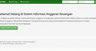 Source code aplikasi e-budgeting berbasis web dengan php dan mysql