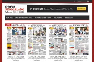 Source code e-paper responsive templates dengan php dan mysql