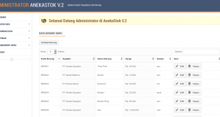 Source Code Aplikasi Persediaan Stok Barang berbasis Web