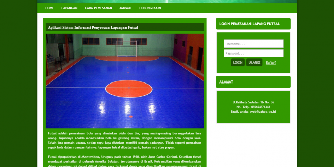 Source code aplikasi penyewaan lapangan futsal, source code aplikasi booking lapangan futsal, source code aplikasi reservasi lapangan futsal, source code aplikasi berbasis web