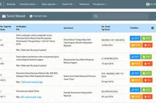 Source Code Aplikasi Manajemen Surat berbasis web dengan php dan mysqli, source code aplikasi manajemen surat dengan php dan mysqli