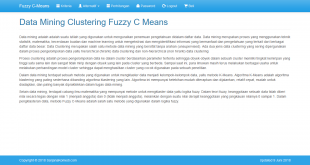 source code aplikasi clustering fuzzy c means, source code clustering fuzzy c means, source code data mining, berbasis web, dengan php dan mysql