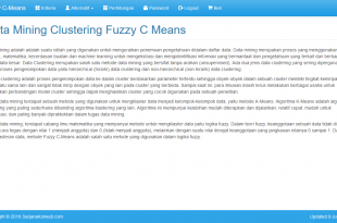 source code aplikasi clustering fuzzy c means, source code clustering fuzzy c means, source code data mining, berbasis web, dengan php dan mysql
