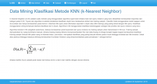 source code aplikasi klasifikasi data mining metode knn, source code aplikasi klasifikasi data mining metode k nearest neighbor, source code aplikasi k nearest neighbor berbasis web, source code aplikasi knn berbasis web, source code aplikasi k nearest neighbor berbasis php dan mysql, source code aplikasi knn berbasis php mysql, source code aplikasi data mining, data mining metode knn, data mining metode k nearest neighbor, berbasis web, dengan php dan mysql