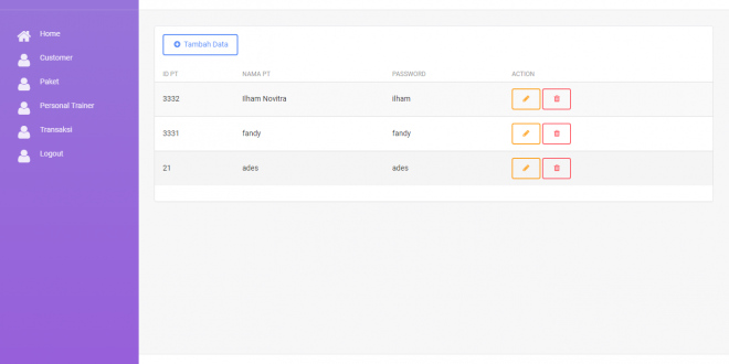 download source code aplikasi sistem informasi manajemen fitness