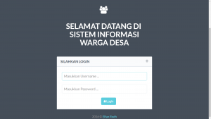 Download source code aplikasi sistem informasi manajemen warga desa berbasis web dengan php dan mysqli
