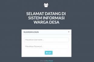Download source code aplikasi sistem informasi manajemen warga desa berbasis web dengan php dan mysqli