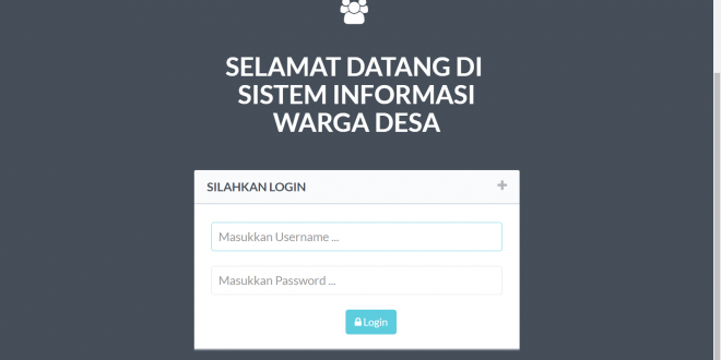 Download source code aplikasi sistem informasi manajemen warga desa berbasis web dengan php dan mysqli