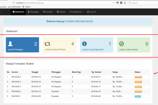 tutorial cara membuat aplikasi laundry berbasis web dengan php dan mysqli