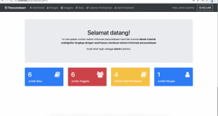 Tutorial cara membuat aplikasi perpustakaan berbasis web dengan framework codeigniter