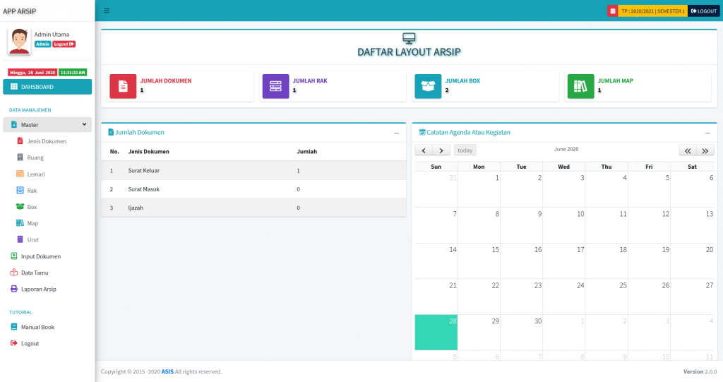 Source code aplikasi sistem arsip sekolah