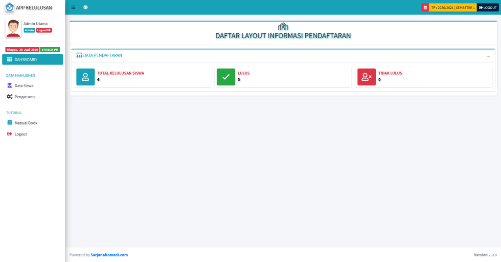 source code aplikasi sistem informasi kelulusan berbasis web