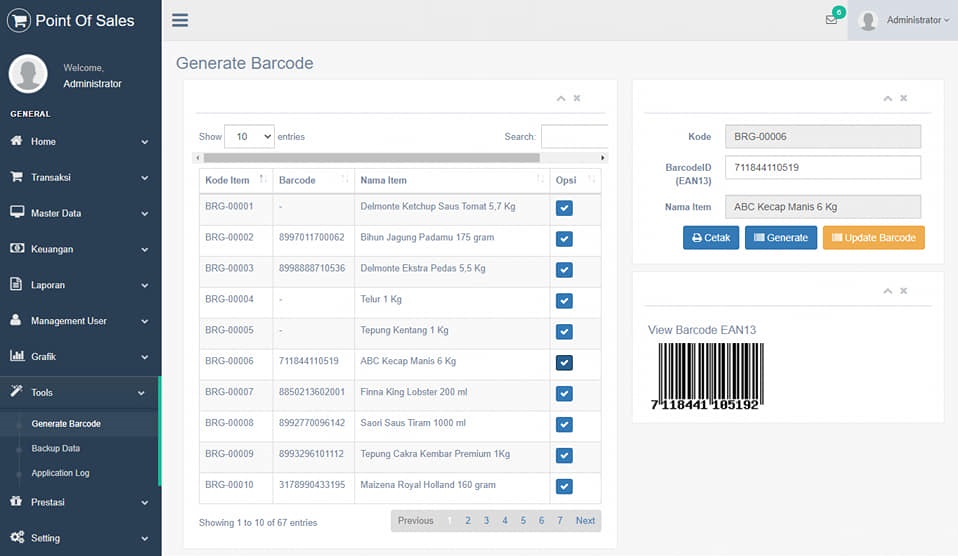 aplikasi pos berbasis web
