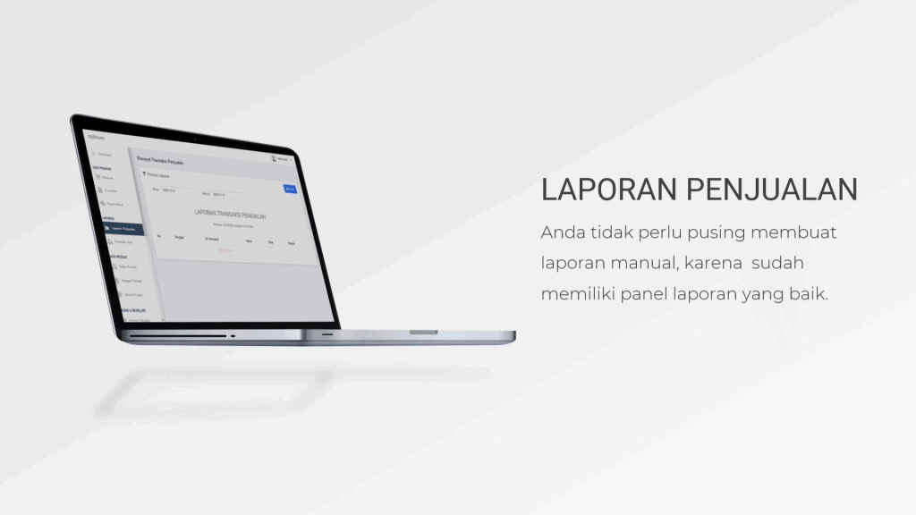 Laporan penjualan produk